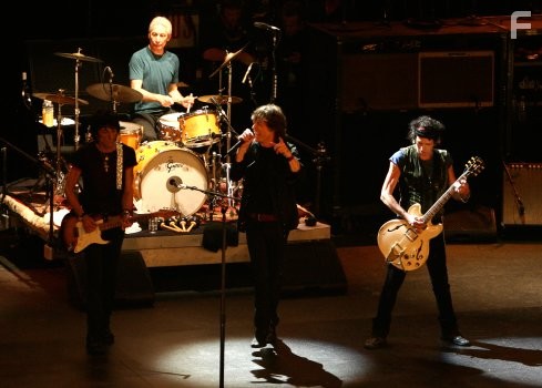 Mick Jagger, Keith Richards, Charlie Watts, and Ronnie Wood in The Rolling Stones: Да будет свет (2008)