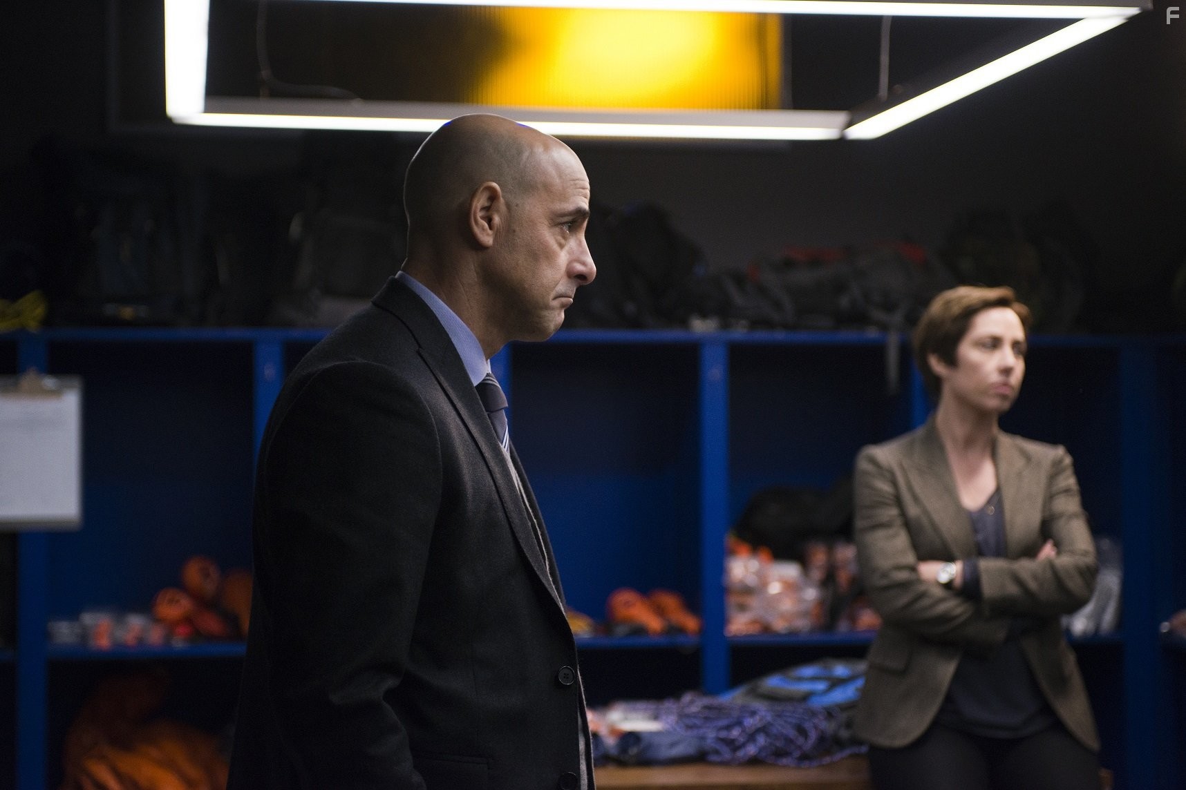 Stanley Tucci and Sofie Gr?b?l in Фортитьюд (2015)
