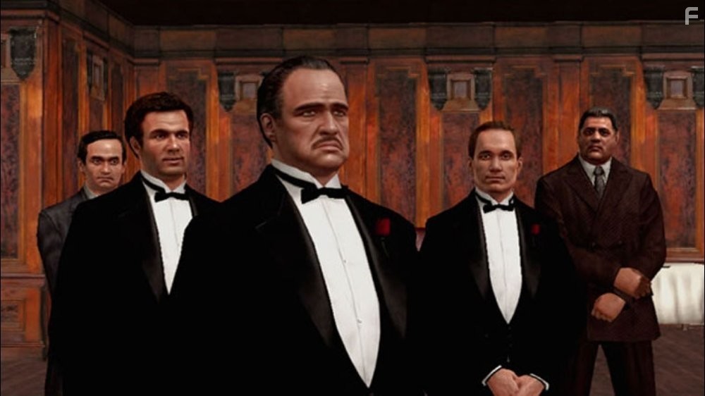 Marlon Brando, Robert Duvall, James Caan, and John Cazale in The Godfather (2006)