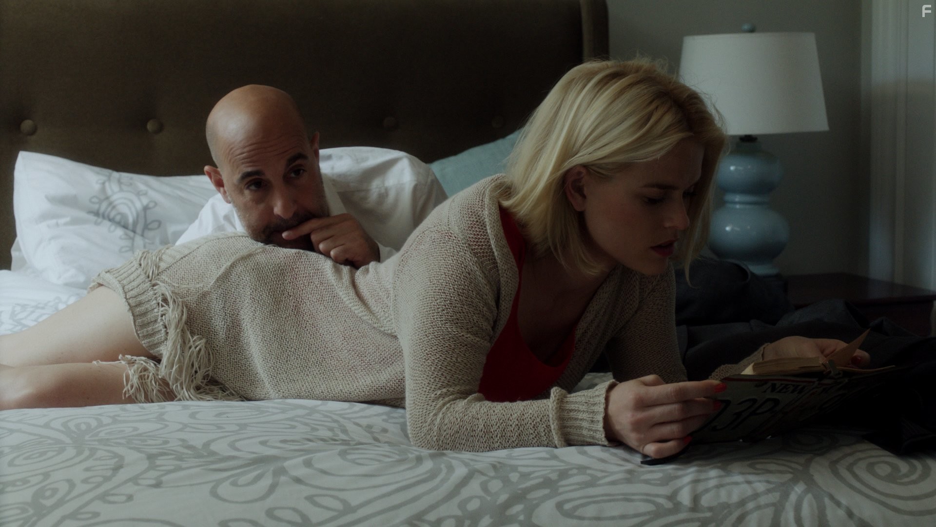 Stanley Tucci and Alice Eve in Some Velvet Morning (2013)