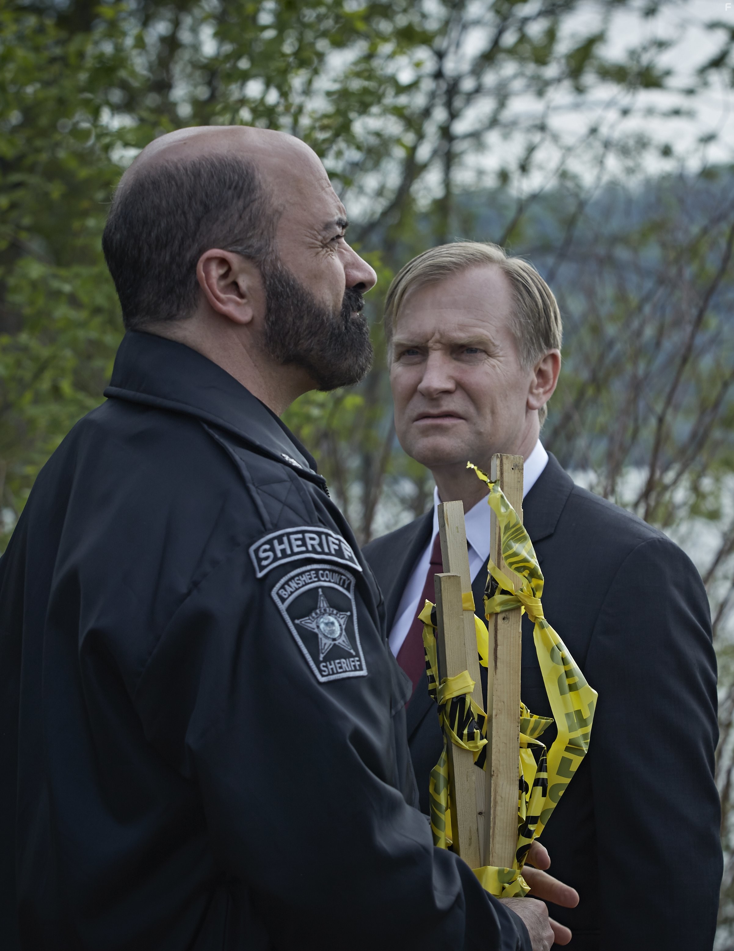 Matt Servitto and Ulrich Thomsen in Банши (2013)