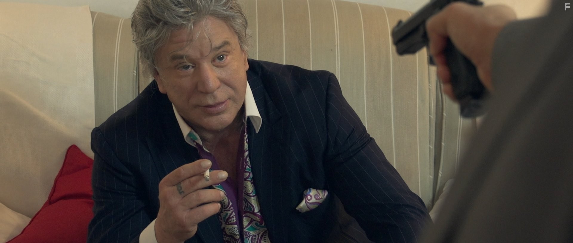 Still of Mickey Rourke in Skin Traffik.  a film by Ara Paiaya.