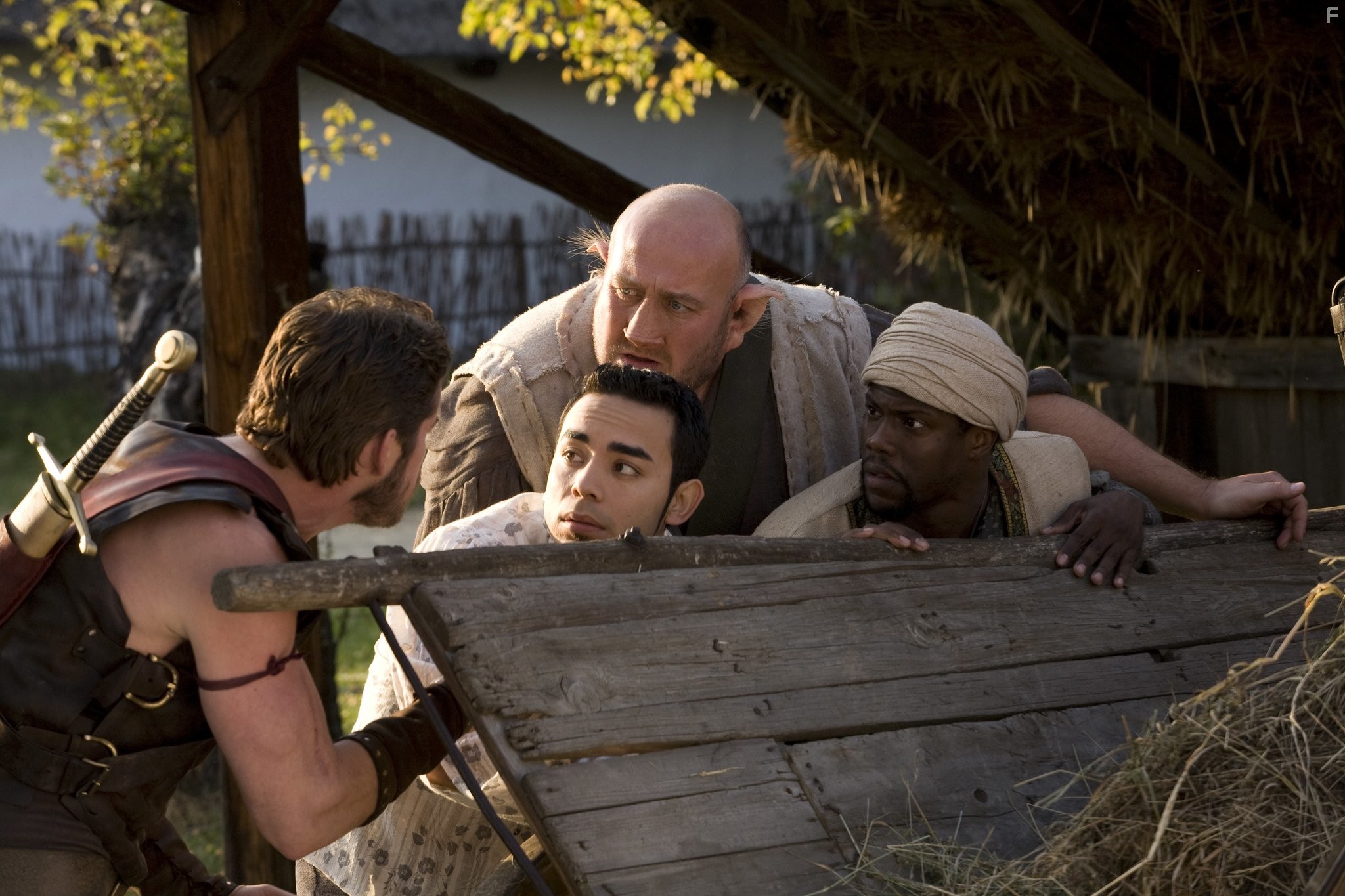 Kevin Hart, Sean Maguire, Steve Speirs, and Marques Ray in Крод Мандун и Огненный меч (2009)
