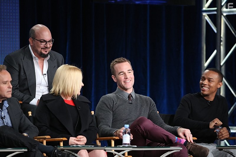 Patricia Arquette, Peter MacNicol, James Van Der Beek, Shad Moss, and Anthony E. Zuiker in CSI: Киберпространство (2015)