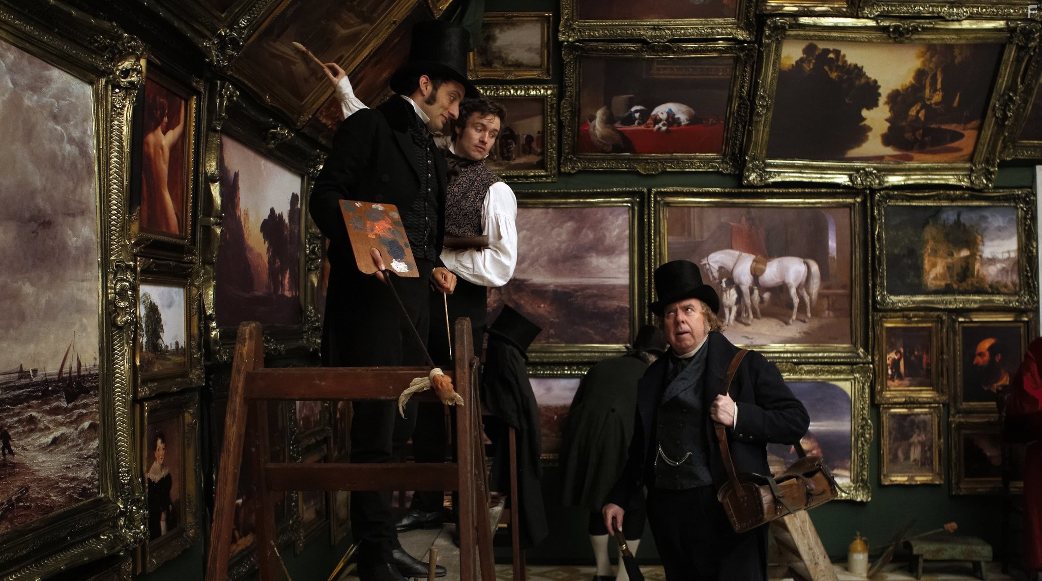 Timothy Spall, Jamie Thomas King, and Tom Edden in Уильям Тёрнер (2014)