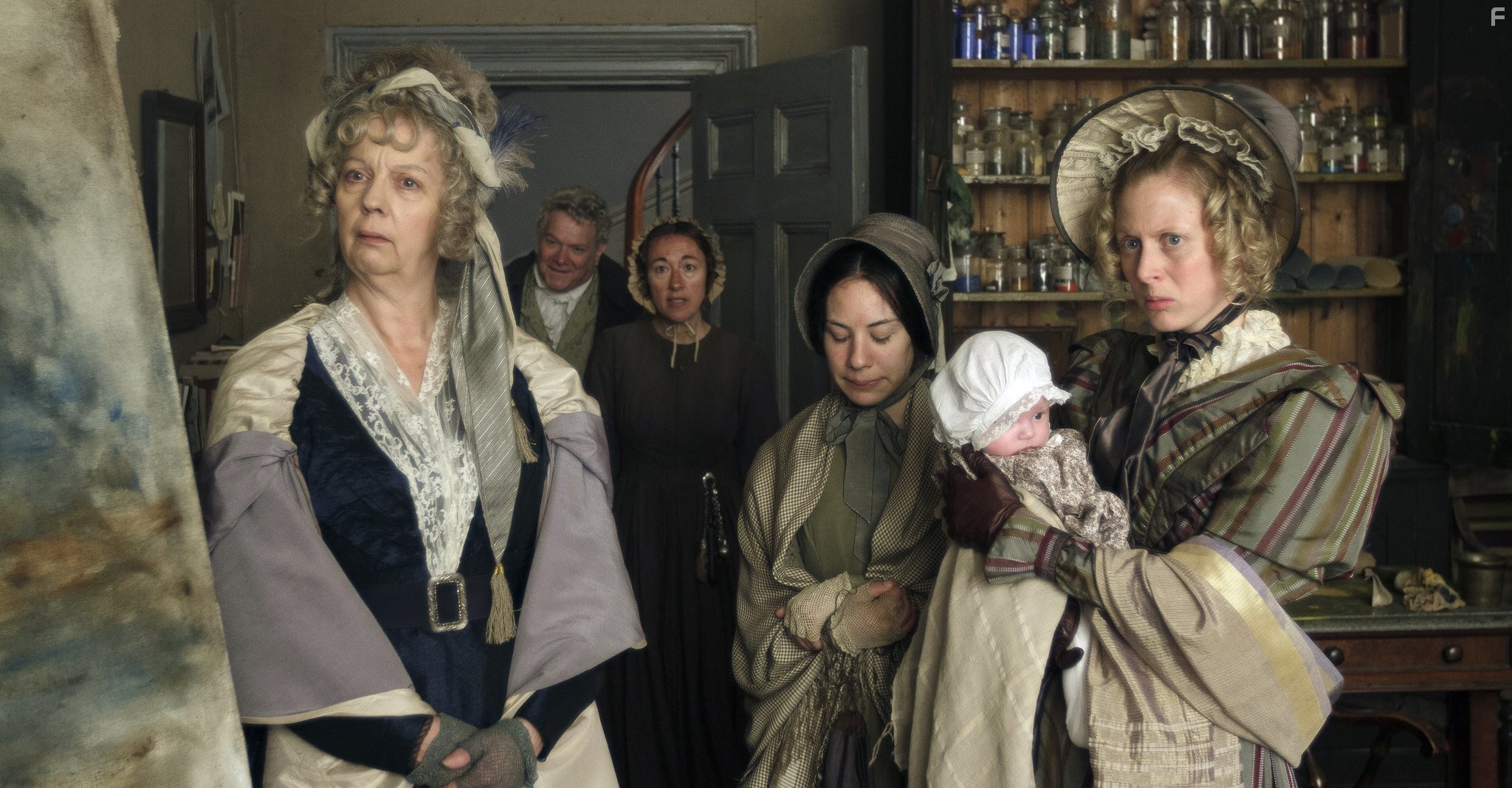 Dorothy Atkinson, Paul Jesson, Ruth Sheen, Sandy Foster, and Amy Dawson in Уильям Тёрнер (2014)