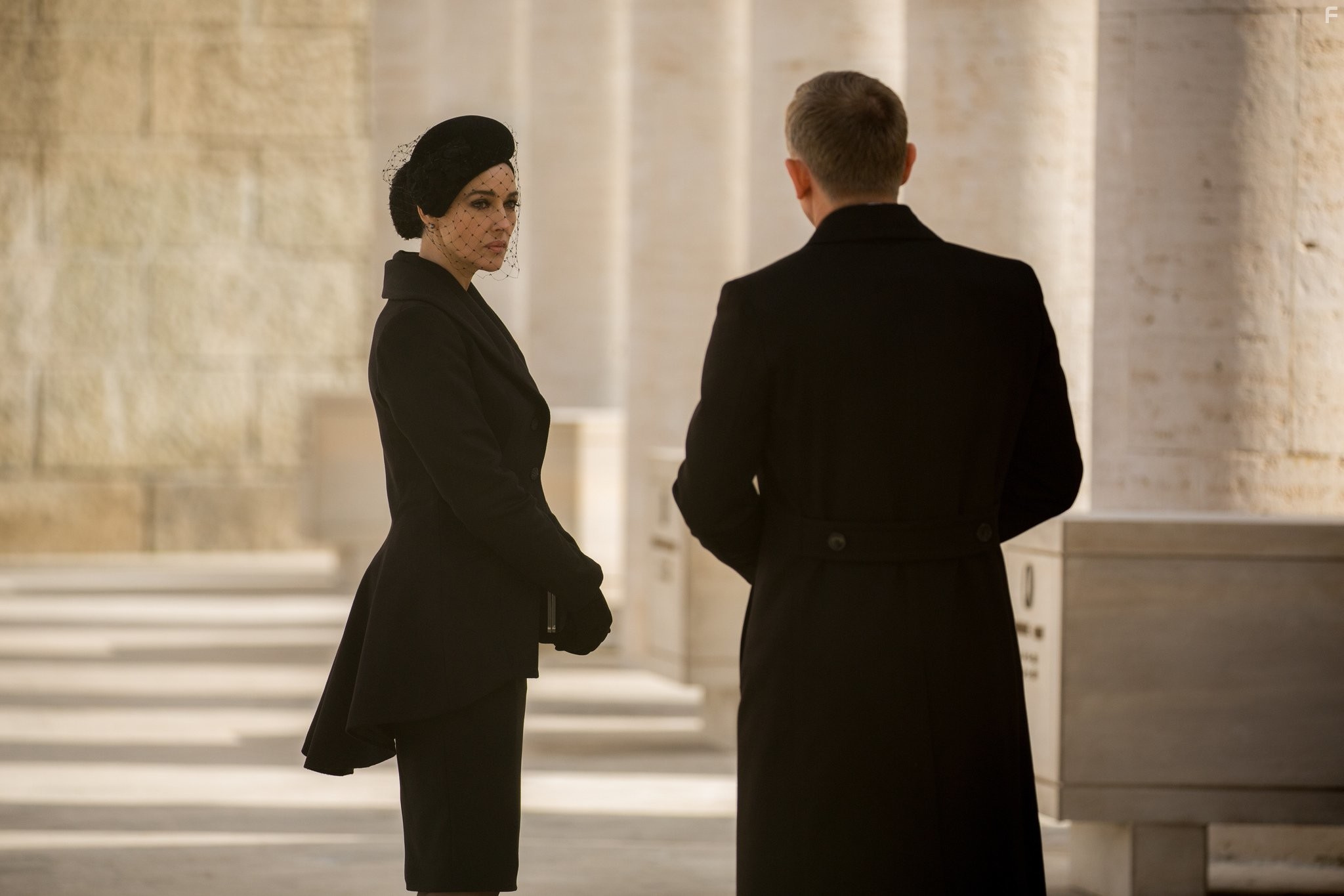 Monica Bellucci and Daniel Craig in 007: Спектр (2015)