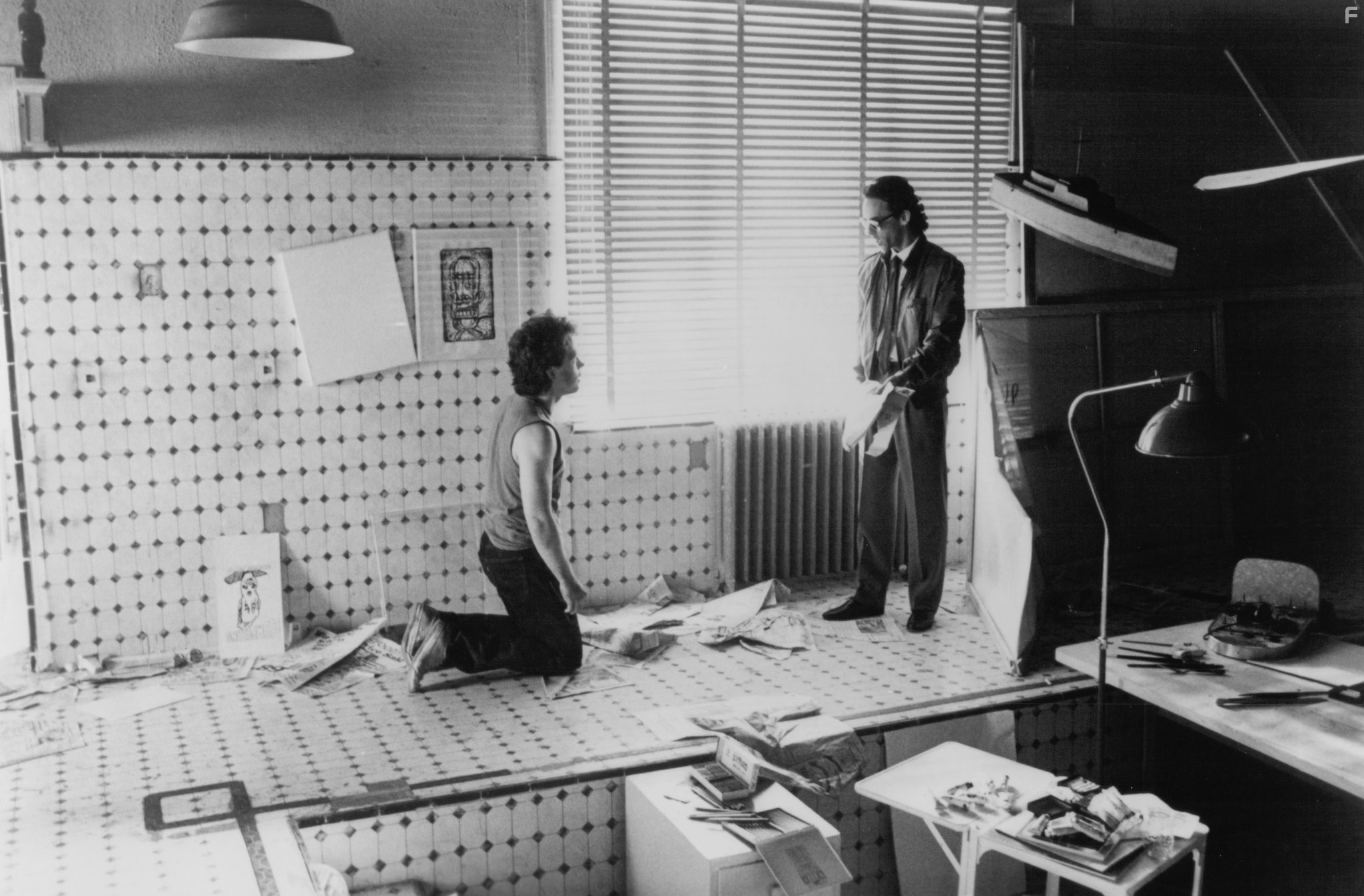 Tom Hulce and Don Keith Opper in Slam Dance (1987)