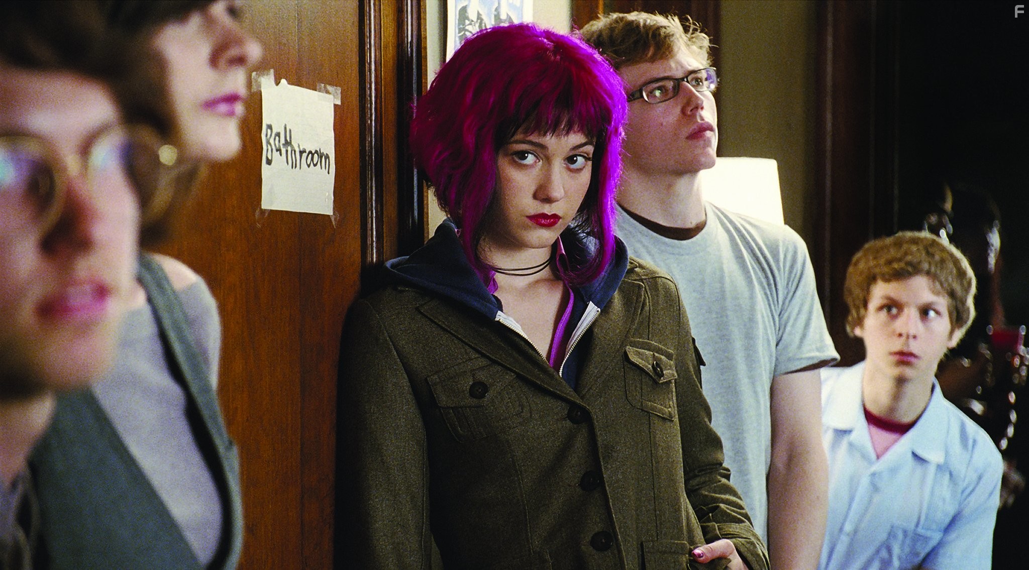 Michael Cera and Mary Elizabeth Winstead in Скотт Пилигрим против всех (2010)