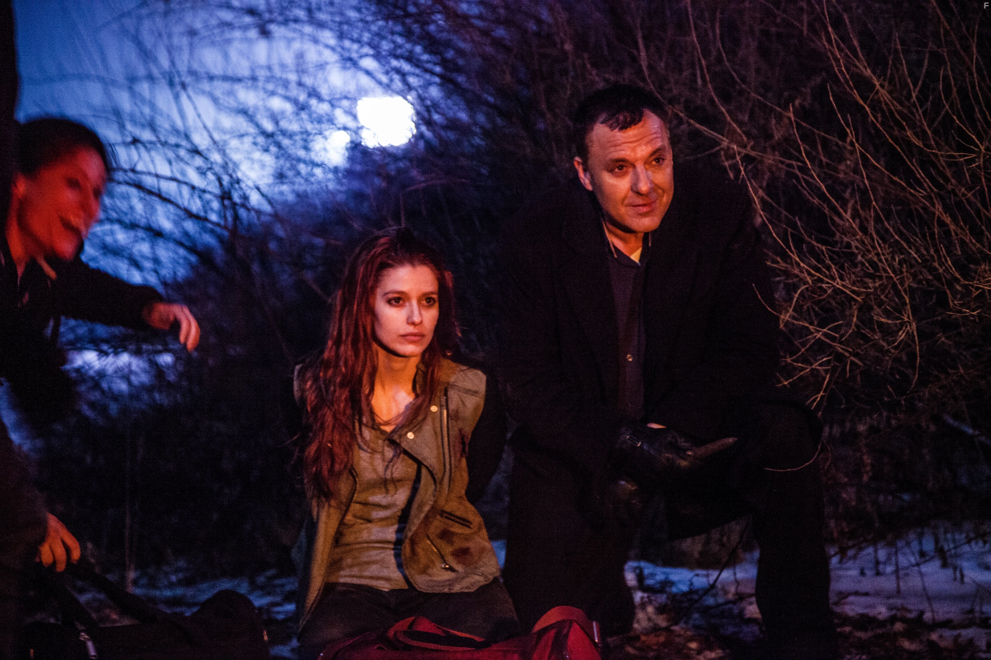 Tom Sizemore, Anthony Del Negro, Adrienne LaValley, and Evalena Marie in Dark Haul (2014)