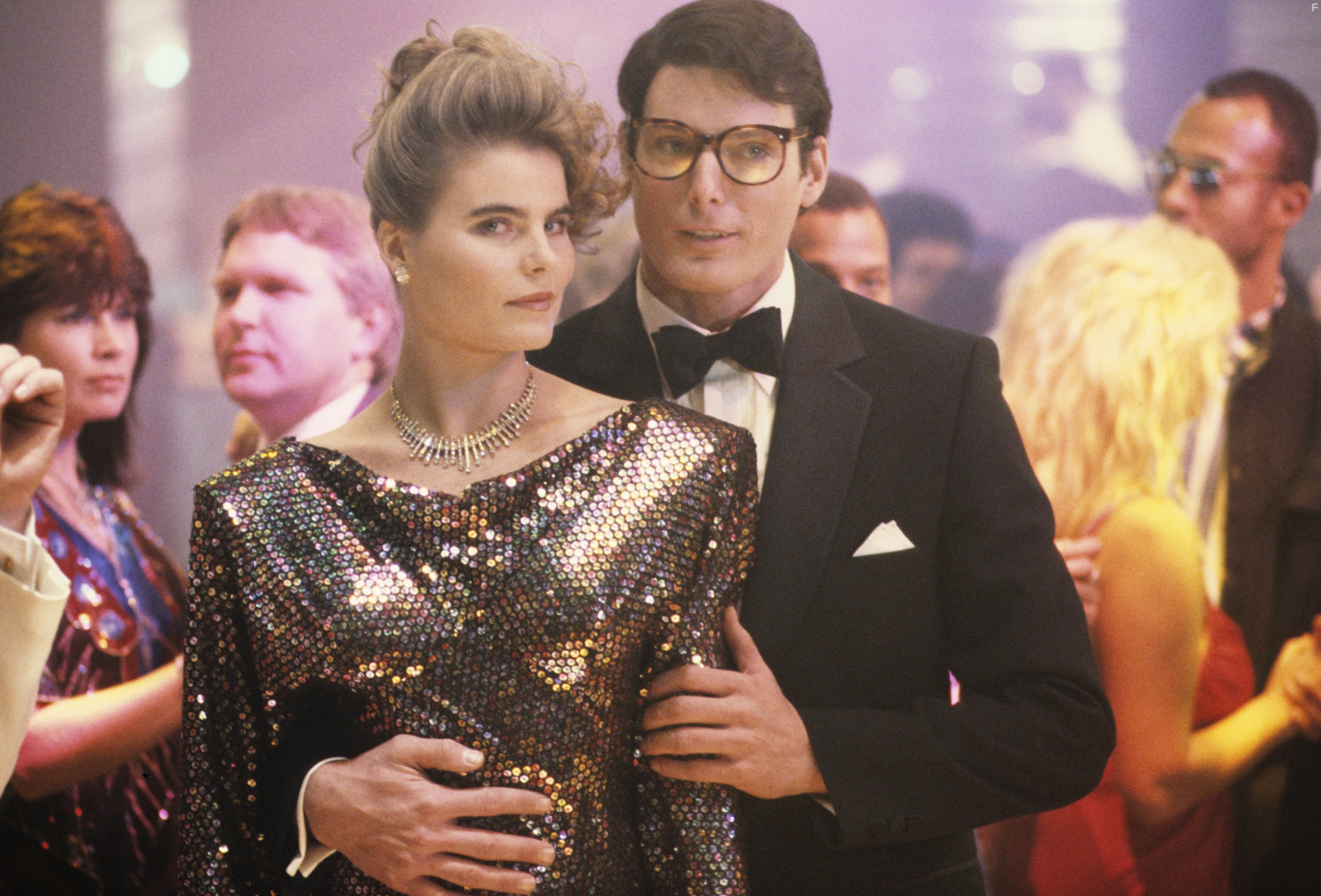 Mariel Hemingway and Christopher Reeve in Супермен 4: В поисках мира (1987)