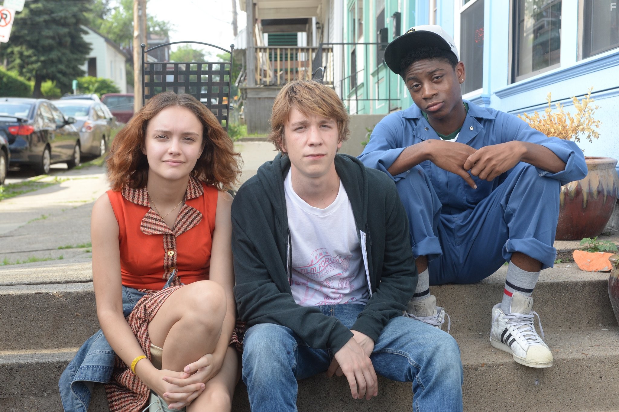 Thomas Mann, Olivia Cooke, and RJ Cyler in Я, Эрл и умирающая девушка (2015)