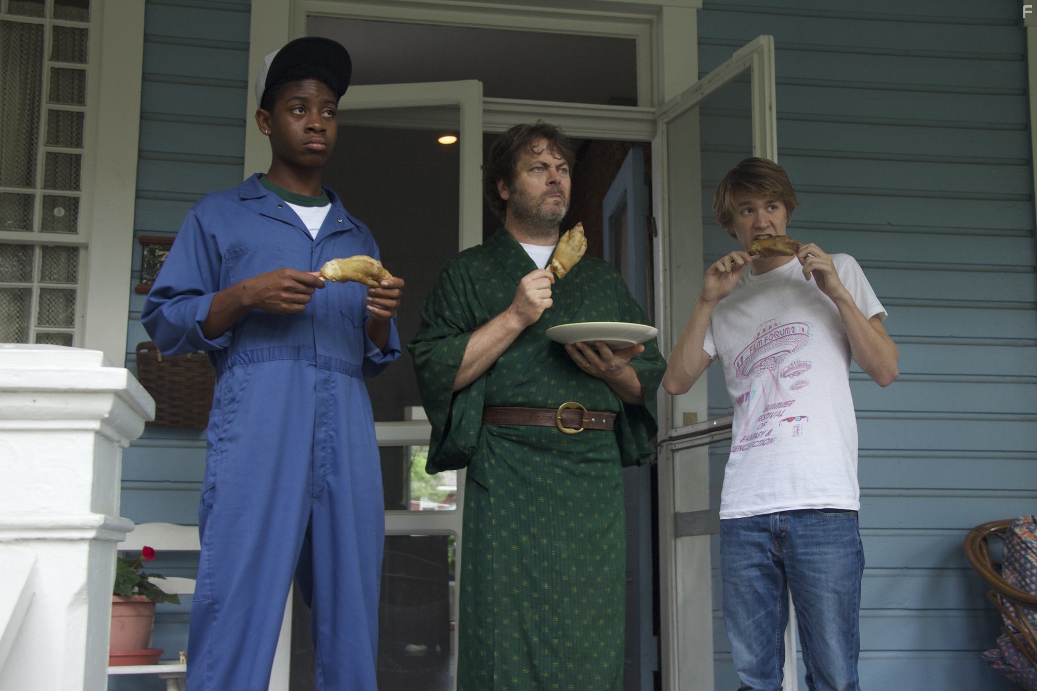 Nick Offerman, Thomas Mann, and RJ Cyler in Я, Эрл и умирающая девушка (2015)