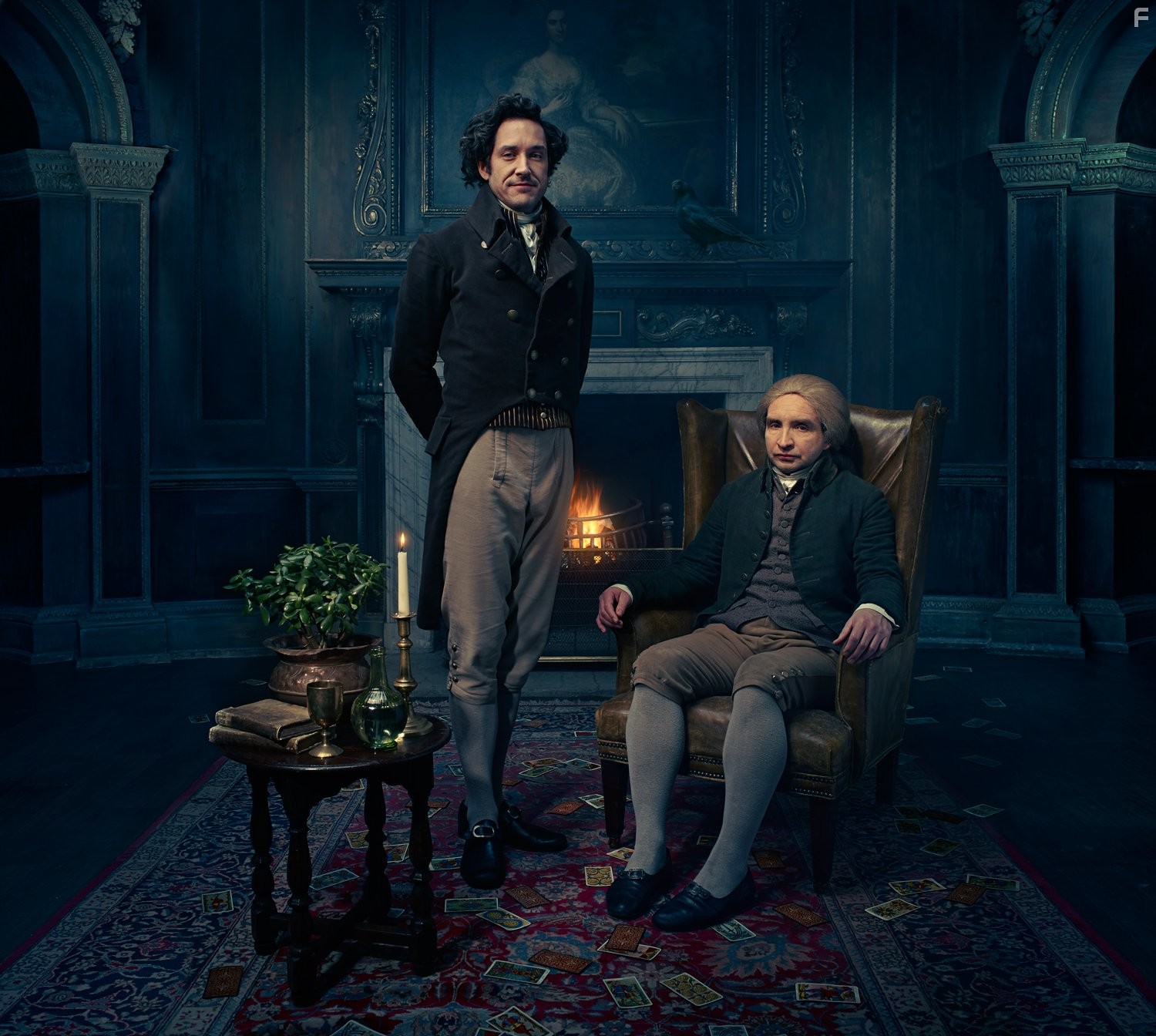 Eddie Marsan and Bertie Carvel in Джонатан Стрендж и мистер Норрелл (2015)
