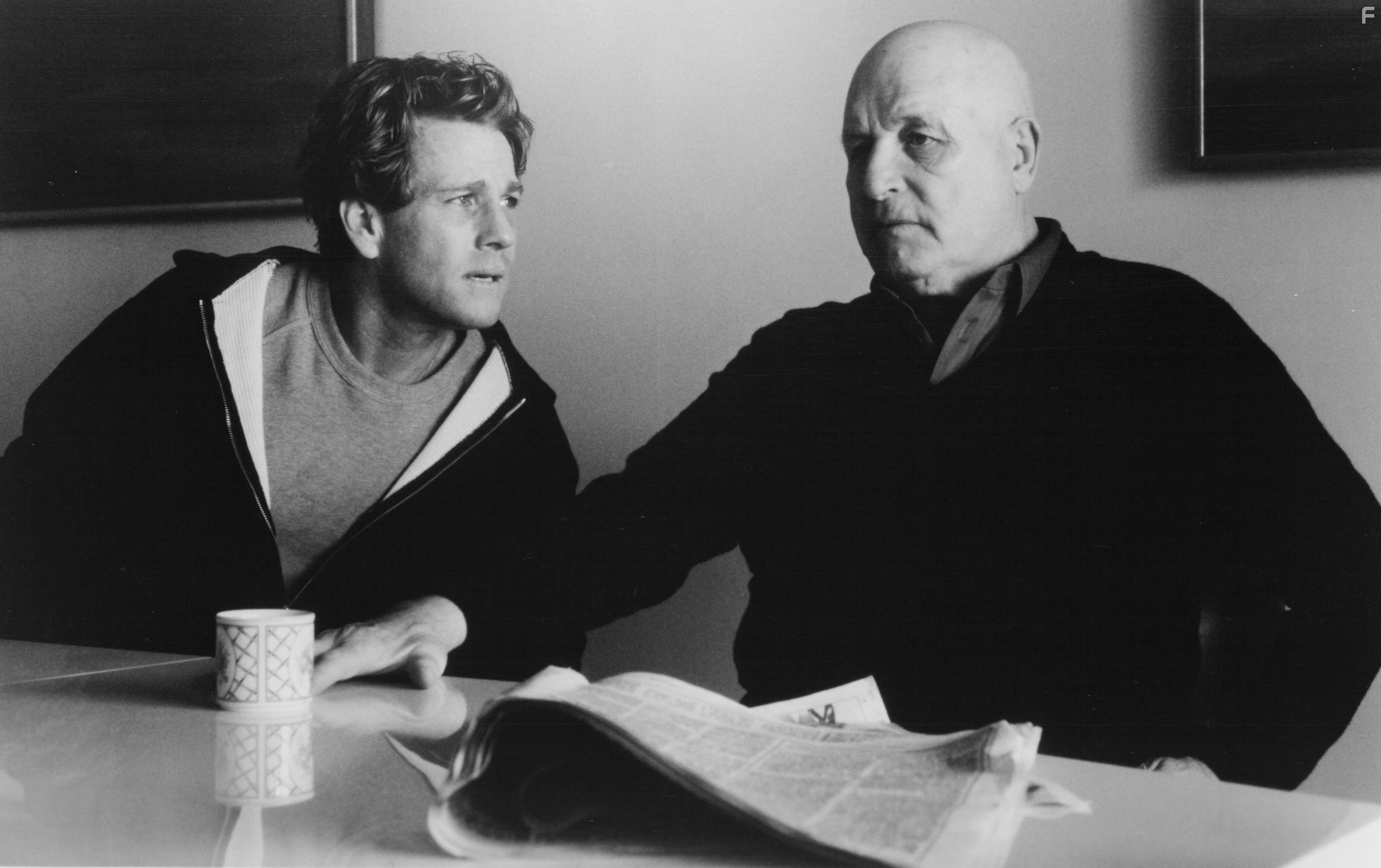 Ryan O'Neal and Lawrence Tierney in Tough Guys Don't Dance (1987)
