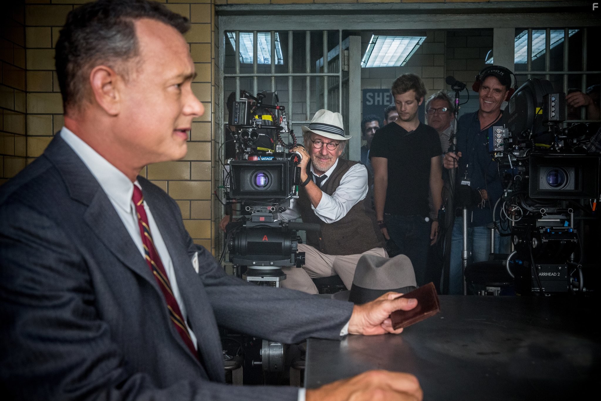 Tom Hanks and Steven Spielberg in Шпионский мост (2015)