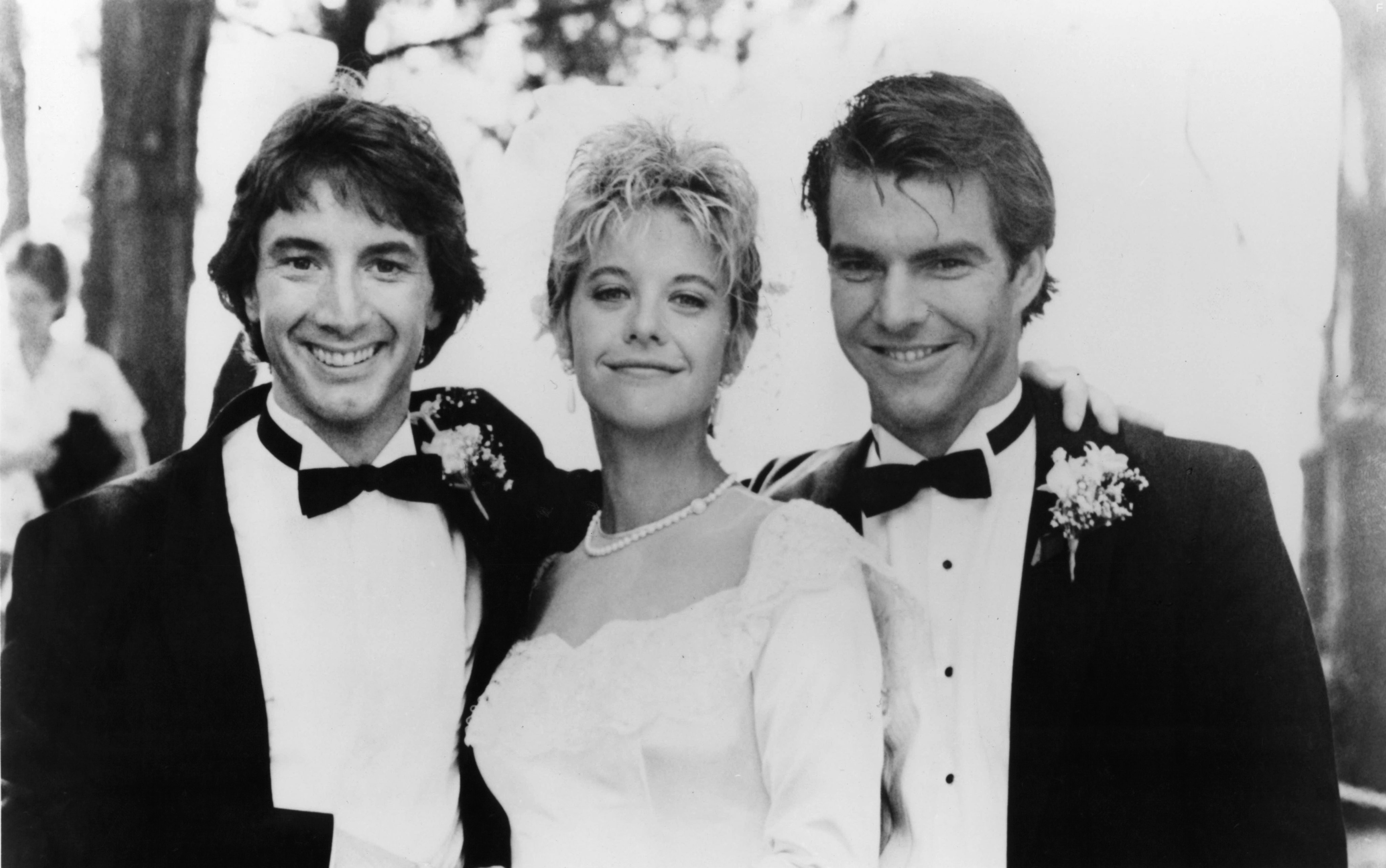 Meg Ryan, Dennis Quaid, and Martin Short in Внутреннее пространство (1987)