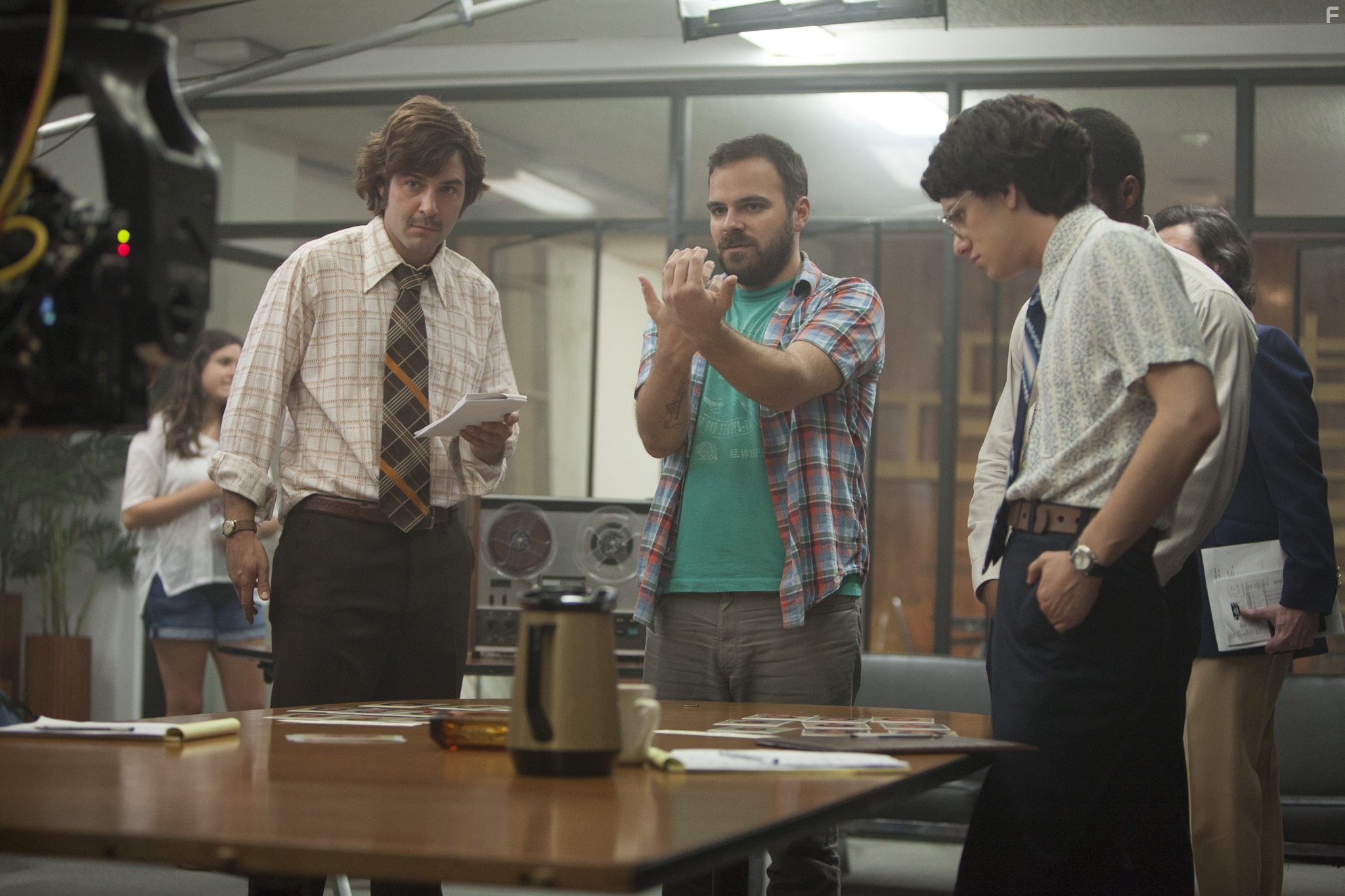 Kyle Patrick Alvarez, Gaius Charles, James Wolk, Matt Bennett, and James Frecheville in Тюремный эксперимент в Стэнфорде (2015)