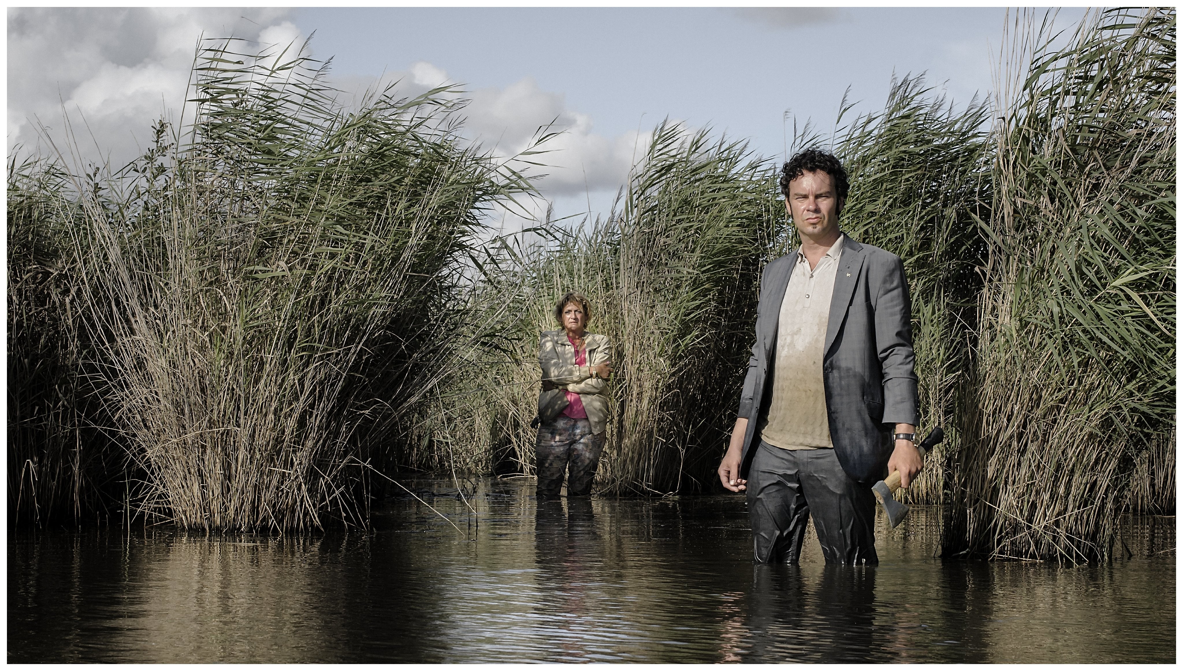 Tom Dewispelaere and Annet Malherbe in Schneider vs. Bax (2015)